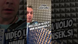 ZORBA Greek song  DIATONIČNA HARMONIKA  SPLETNO UČENJE GŠ VILI MARINŠEK [upl. by Flossi]