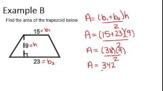 Area and Perimeter of Trapezoids Examples Geometry Concepts [upl. by Hillary]