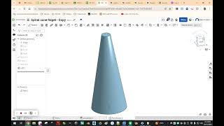 Onshape Passthrough Fidget Cone [upl. by Noiztneb195]