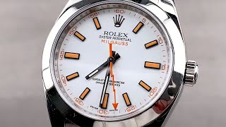 Rolex Milgauss White Dial 116400 Rolex Watch Review [upl. by Durstin]