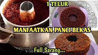 1 Telur❗️Pake panci bekas‼️RESEP BOLU KARAMEL SARANG SEMUT 1 TELUR‼️Anti gagal [upl. by Ardnic]