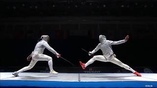 Spectating Sabre Fencing Splitting Simultaneous Actions [upl. by Ymmot]