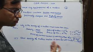 State any two properties of a nucleus Why is the density of a nucleus much more than that of an [upl. by Acinorav]