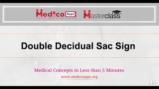 NEET PGTopicDouble Decidual Sac SignRadiology [upl. by Nyrroc]