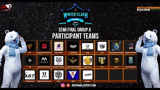 HINDI WINTER CLASH SEASON 1 SEMI FINAL GROUP A 6 INVITED TEAMS FOR GRAND SOUL 8BIT TWM [upl. by Weatherby]