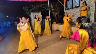 Dance Performance on Besties Haldi  Navrai Mazi Ladachi  Morni Bann k  Gallan Goodiya [upl. by Juliano]