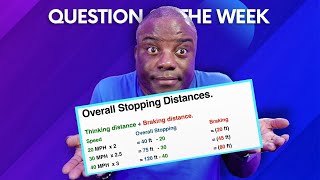 Theory Test Stopping Distances Explained All Possible Questions amp Answers [upl. by Rossen]