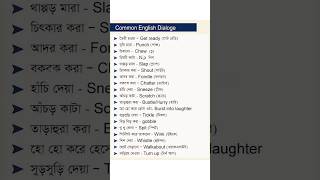 Common English Dialogue  English to Bangla Vocabulary  Learn English englishlanguagelearning [upl. by Naellij767]