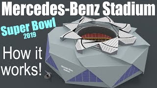 How does the MercedesBenz Stadium work [upl. by Nevile]