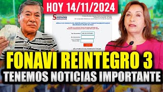 Fonavi Reintegro 3 tenemos noticias importante hermano fonavista esto tienes que saber importante [upl. by Camellia]