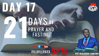 21 DAYS FASTING AND PRAYER  DAY 17  25JAN 2023  LFC MANDO [upl. by Nitz]