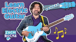 Learn Electric Guitar with Zach Rocks  Kids Learning Video  Learn the parts of an Electric Guitar [upl. by Micheline]