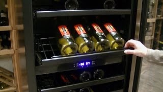 Vinotemp Designer Series 149 Bottle Seamless DualZone Wine Cooler [upl. by Ayatnahs]