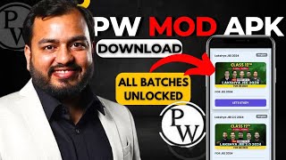 PW Mod Apk  All Lectures Free  All Course Free  Best App PW  DYHARD IITNEET STUDY APP [upl. by Eeresid]