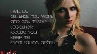 I Will Be  Avril Lavigne lyrics [upl. by Farrand803]