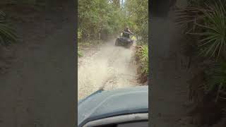 Leaving the Creek  Honda Pioneer 520 Yamaha Grizzly Silver Lake OHV redclayriders atv shorts [upl. by Saimon657]