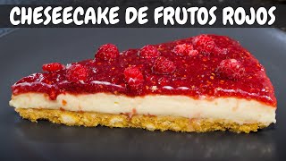 Clásico Postre Cheesecake de Frutos Rojos sin Horno  Abelca [upl. by Tomkin210]