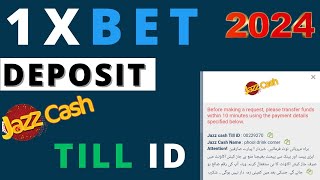 How to deposit money in 1xbet from jazzcash til id  1xbet deposit kaise kare [upl. by Artinek]