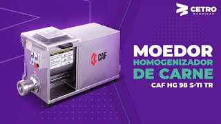 Moedor Homogenizador de Carne com NR12 234 CV CAF HG 98 STI TR [upl. by Glaser698]