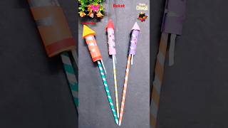 Easy Diy kids rocket craft🚀🧨🎆❤️😨shorts trending viralvideo funny story diwali art kids diy [upl. by Hartill509]