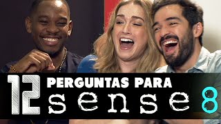 12 Perguntas para Sense8 ft Alfonso Herrera Jamie Clayton e Aml Ameen  Netflix  Põe na Roda [upl. by Harmon744]