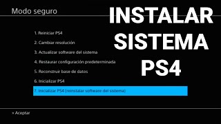 Tutorial  Instalar software del sistema Sony PlayStation 4 PS4 [upl. by Michaeu584]