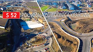 S52 Północna Obwodnica Krakowa  Węzeł Zielonki Ul Krakowskie przedmieście  DRON Grudzień 2023 [upl. by Atsahs392]