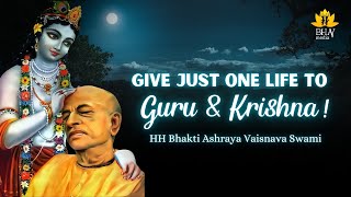 Give one life to Krishna  Brahmchari Class  HH Bhakti Ashraya Vaisnava Swami Maharaj [upl. by Becka]