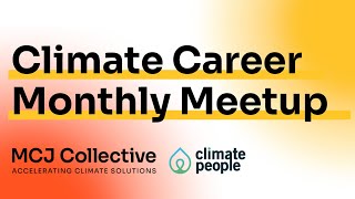 MCJ and Climate People with OnePointFive Future Proofing Your Career [upl. by Adnilab]