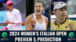 2024 Womens Italian Open  Preview amp Prediction [upl. by Dareg262]