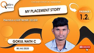 Student Placement Story as Test Engineer  QSpiders  Velachery Chennai [upl. by Enaira]