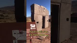 PUERTA DEL SOL EN TIWANAKU 🇧🇴 Puerta dimensional 👽 [upl. by Wooldridge]