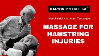 How to Massage Hamstring Injuries and Myofascial Adhesions [upl. by Trilbi103]