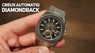 CREUX Automatiq Diamondback Watch Review  CA06  Steel and Rubber Versions [upl. by Lorenza]