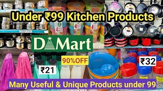 Dmart Latest Offers Under 99  Cheap amp Useful Kitchenware  Gadgets Appliances storage containers [upl. by Ahtiekahs]