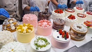 Amazing Cake Decorating Technique  Making a Variety of Cakes  Korean Street Food [upl. by Ralyat299]