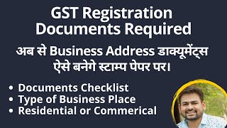 GST Registration Documents Required  Documents Required for GST Registration [upl. by Aurie]