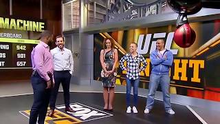 MMA Fighters hitting the punching machine Mcgregor Woodley Ortega and more [upl. by Ram601]