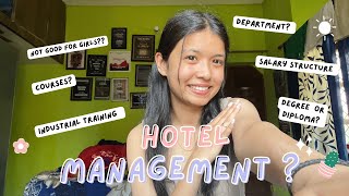 Hotel management par charchaa😄SalaryDepartmentCourses [upl. by Durwin]