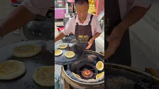 The best scallion pancake😋delicious yummyfood streetfood pancake chinesefoods foodie [upl. by Sokairyk431]