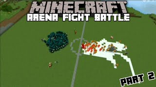 Warden Vs Snow Golem  Minecraft PE Arena Fight Battle Part 2  tagalog minecraft mobbattle [upl. by Brigham]