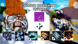 Combo One Shot With Bisento And All Melee  Blox Fruits update 17 3 [upl. by Ardnikal]