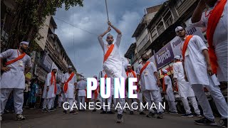 Pune Ganpati quotGanesh Chaturthi Aagmanquot In Pune  Drone Footage Youll Never Forget [upl. by Anahpets]