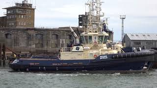 Sheerness Docks Boat Store Camber and The Svitzer Towage fleet 131024 [upl. by Yddur]