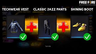 Finally I Got Male Techwear Vest 🧥  Classic Jazz Pants 👖  Shining Boot 🥾🔥  Free Fire 🇮🇳❤️ [upl. by Fidelity]