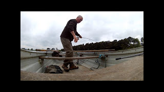 Langley Dam fishery Fly fishing and catching a nice rainbow trout [upl. by Dominga]