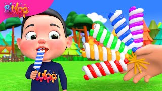 lollipops finger family song nursery rhymes  BluLoo Nursery Rhymes amp Kids Songs [upl. by Guttery]