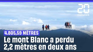 Le mont Blanc a perdu plus de deux mètres en deux ans [upl. by Ainessey]