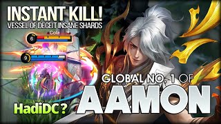 Vissel of Deceit Instant Kill Shards HadiDC  Global No 1 of Aamon  Mobile Legends Bang Bang [upl. by Sanfourd]