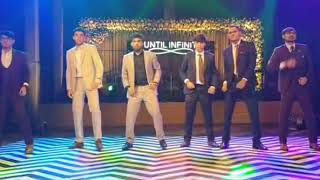 Groomsmen Dance on Ole Ole  The Wedding Script [upl. by Cyna]